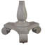 Table de bout ronde transitionnelle, table d'appoint de salon en bois, gris