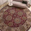 Tapis brun foncé de haute qualité noué à la main