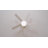 Cryise 42" Indoor Brushed Nickel Flush Mount Ceiling Fan With LED Light, Remote Control And 5 Two-Tone Blades-1859969784-1859969785-1859969789