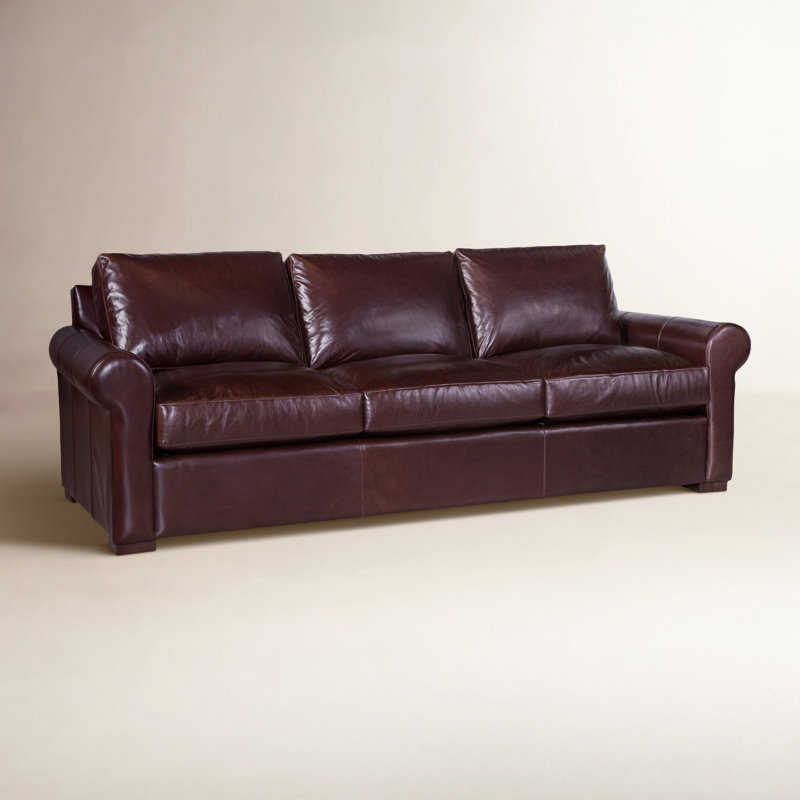 Bedford Leather Sofa, Java, Luxtan Red