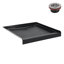 Base de douche en alcôve en acrylique noir lustré avec drain central 36 po x 36 po Streamline NT-2121-36BL-AL, drain inclus
