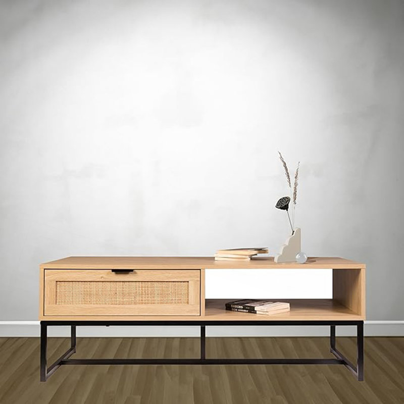 Meuble télé avec rangement et tiroir Coastal Modern