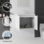 Meuble-lavabo flottant avec lavabo en céramique intégré et portes à fermeture en douceur-133668214