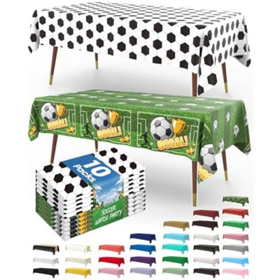 Nappe en plastique Soccer Party Decorations 2026