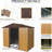 Long-lasting 8ft X 4ft Metal Shed - Coffee For Outdoor Storage Purposes 8x4 Ft With Anchors Stability Patio-117455859