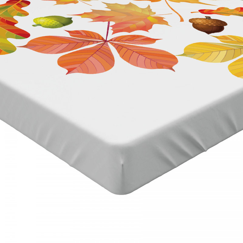 Microfiber Floral Fitted Sheet, Twin Fitted Sheet
