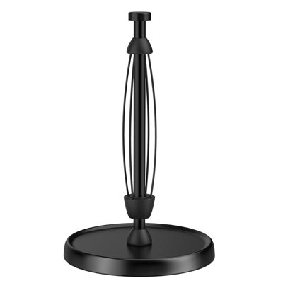 Stainless Steel Paper Towel Holder Countertop, Paper Towel Roll Holder with Weighted Base