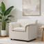 Fauteuil d'appoint rembourré surdimensionné et déhoussable de 97 cm de large, fauteuil en chenille, canapé une place pour salon-44177345