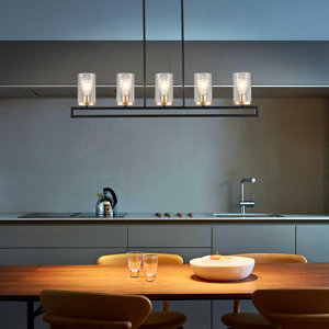 Ledon 5 - Light Kitchen Island Rectangle Chandelier