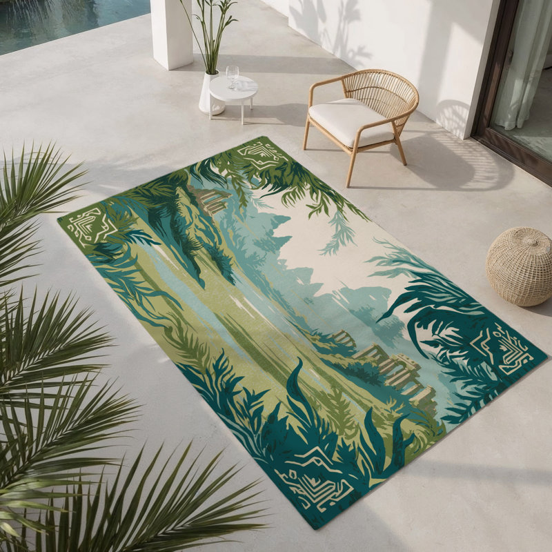 Tapis intérieur et extérieur Spirit, Rectangle 5 pi x 7 pi
