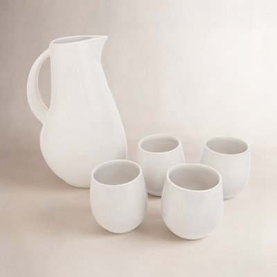 Borgen 5-Piece Goblet and Pitcher Set