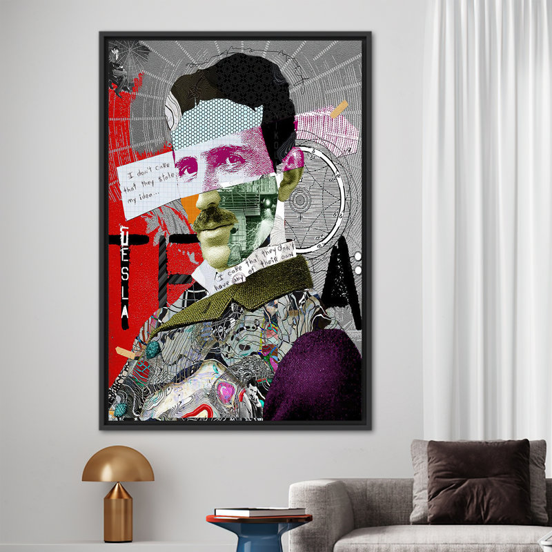 Print on Canvas, 35 cm H x 25 cm W, Framed Print without Mat, Black