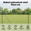 Vidaxl Fence With Posts PVC-Coated Steel-116797922-116797926