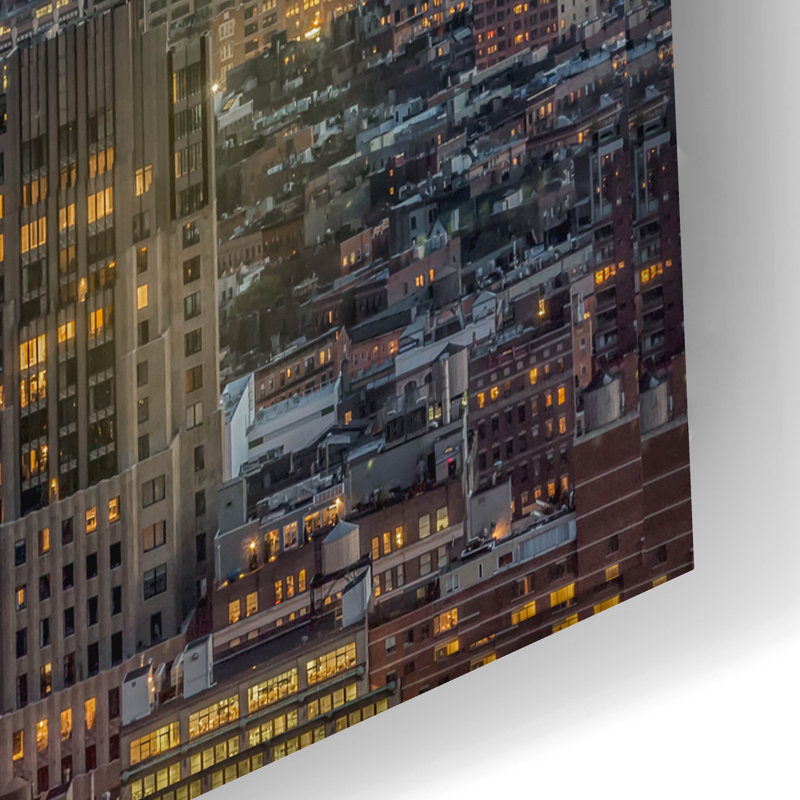 «Downtown Skyline 12» par Richard Silver, H 16 po x l 24 po x P 0,2 po