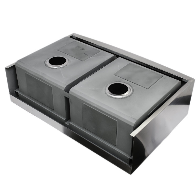 33'' L Double Bowl Stainless Steel Kitchen Sink