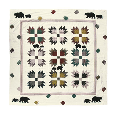 Lamoreaux Cotton Patchwork Shower Curtain