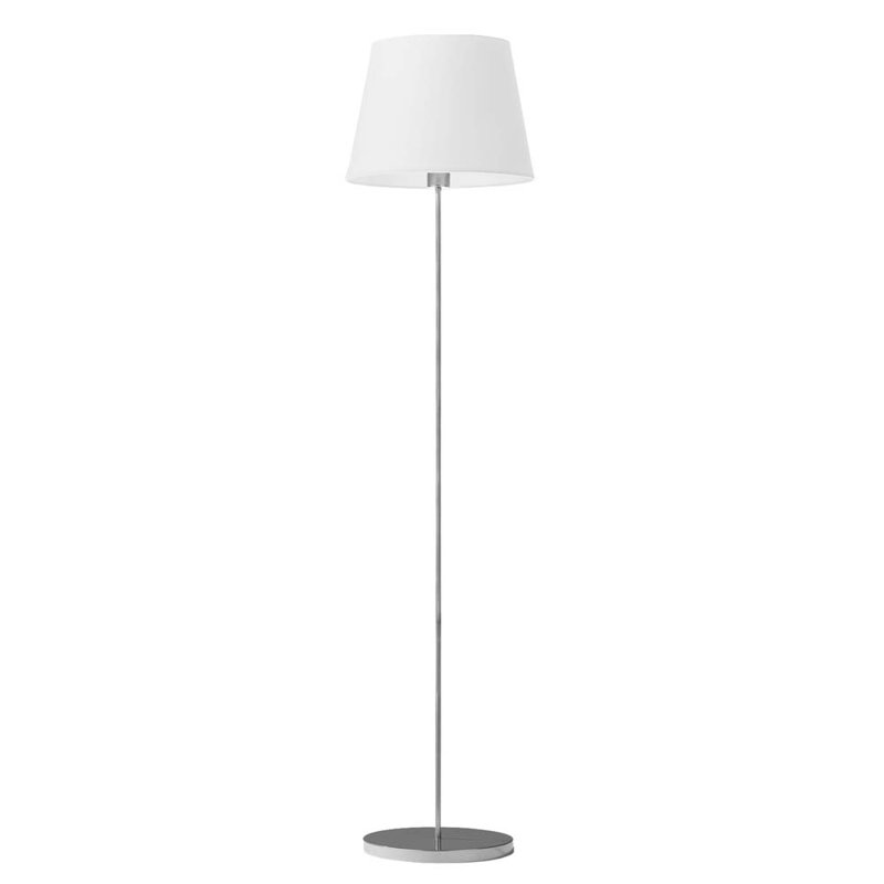 Artimus 162.5cm Traditional Floor Lamp, White, Silver
