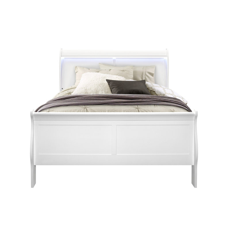 Bed With Led, White
