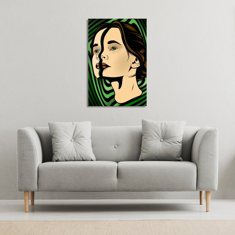 Portrait Of Woman by Andrew Lee - Wrapped Canvas Print, 41cm H x 31cm W x 4cm D