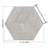 Hexagon Natural Marble Tile, Marble, Natural Stone, Genuine Marble, Real Marble, For Wall, Ol Textured Finished, 3D Fluted Marble, 1 Box 12 Pcs-117041663
