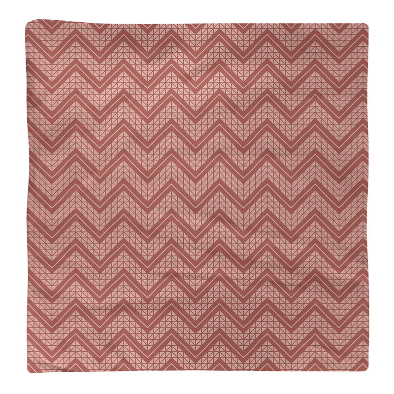 Stephenie Cotton Chevron Square Napkin, Cool Red, 22" x 22"