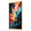 Rose et bleu tourbillonnant, peinture fluide III - art mural abstrait-1931886406-2130097265