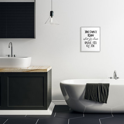 "Salle de bain d’inspiration pour la salle de bain" par Amanda Houston-impression d’art graphique sur toile