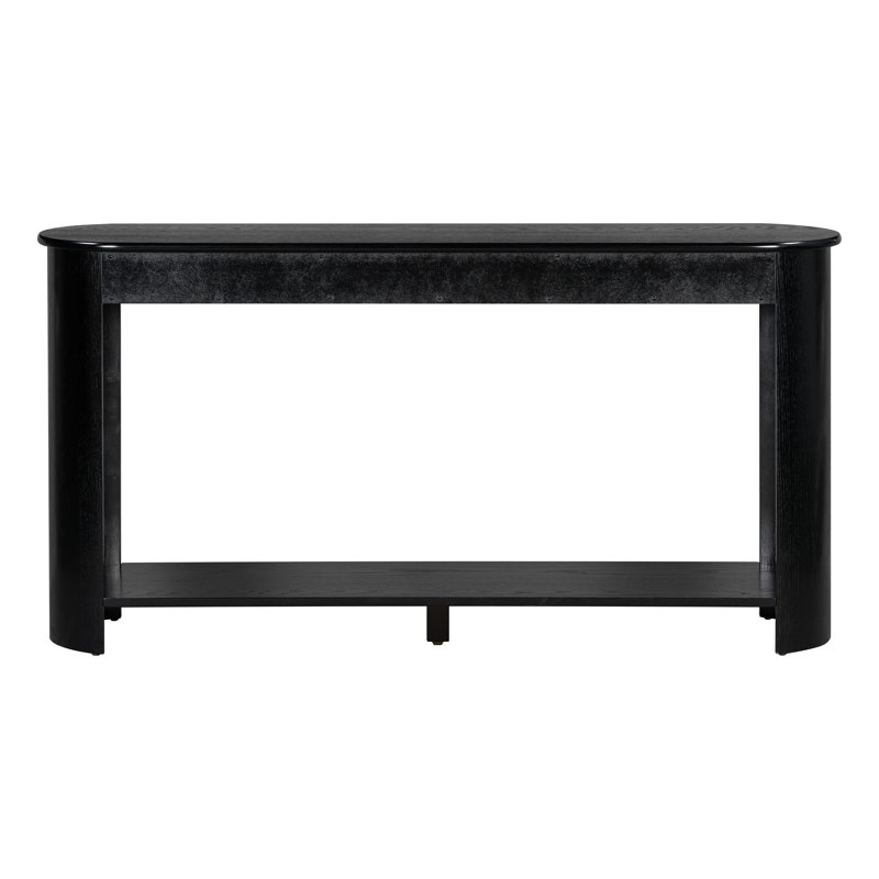 Console 3 tiroirs 60 po, Noir