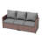 Vancamp 79" Wide Outdoor All-Weather Wicker Patio Sofa With Cushions-670942947