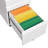 14.57" x 17.32" x 23.62" 3-Drawer Mobile File Cabinet with Lock, 5 Wheels, Metal Filing Cabinet for Letter/Legal/A4 Files