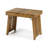 Teak Acacia Wood Kyoto Side Table, 21.5" Outdoor Patio End Table