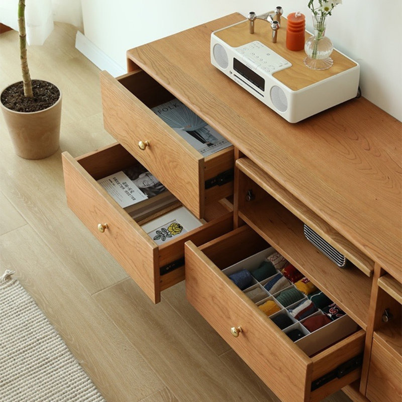 Modern Solid Wood TV Cabinet