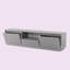 Console multimédia à profil bas avec rangement rabattable 63 po Hanshaw - Meuble télé pour téléviseur de 70 po ou moins-391167264