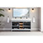 60" Solid Wood Sink Vanity  With 1' Artificial Stone Top-483886937