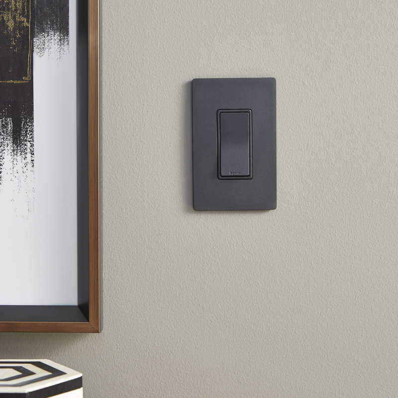 Radiant 15-Amp 4-Way Decorator Rocker Light Switch, Graphite