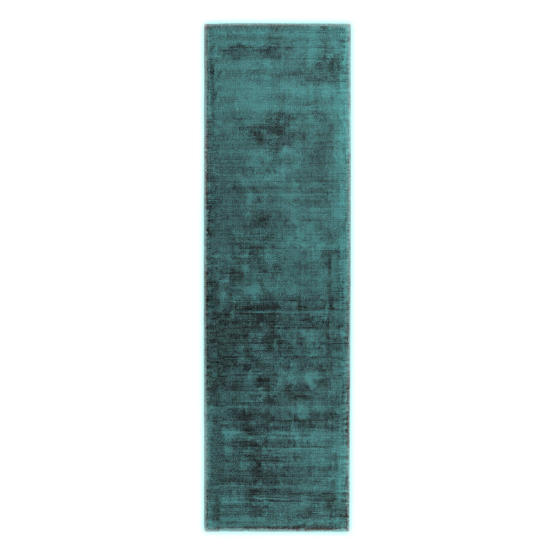 Nareg Hand Tufted Teal Rug, Runner 66 x 240cm