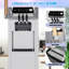 Machine à crème glacée à haut rendement à service doux - 2200 W, 2 + 1 saveurs, acier inoxydable vertical, écran ACL, nettoyage automatique et pré-refroidissement, 5,8 à 8 gallons par heure, pour les restaurants, les grignotines