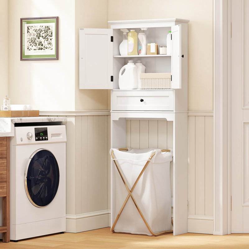 Armoire de rangement au-dessus de la toilette avec tiroir