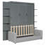 Queen Size Murphy Bed Wall Bed with Sofa, Space-Saving and Multi-Functional for Modern Living-1074487051