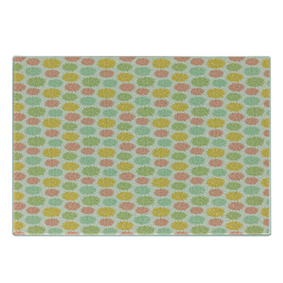 East Urban Home Glass Floral Cutting Board