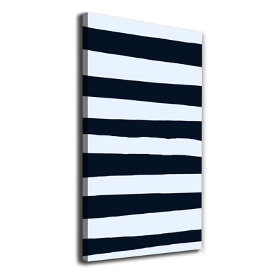 Avir Striped Background - Wrapped Canvas Print