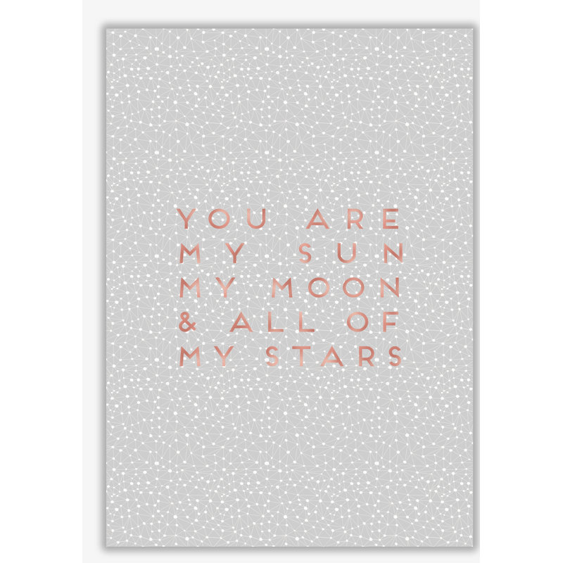 Sun, Moon And Stars Love - Print, 30 cm H x 21 cm W x 1 cm D, No Frame
