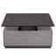 Table basse rectangulaire moderne à plateau relevable multifonctionnel avec rangement