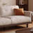 Log-style Minimalist Off-white Sofa