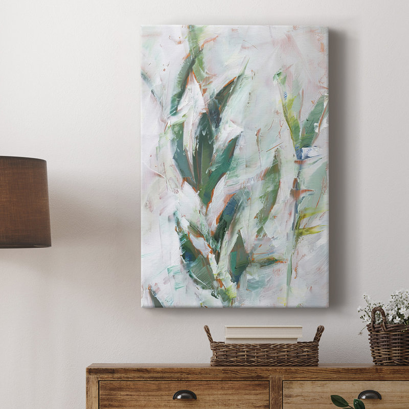 Étude de feuillage tropical II - galerie Cavas sur mesure, H 12 po x l 8 po