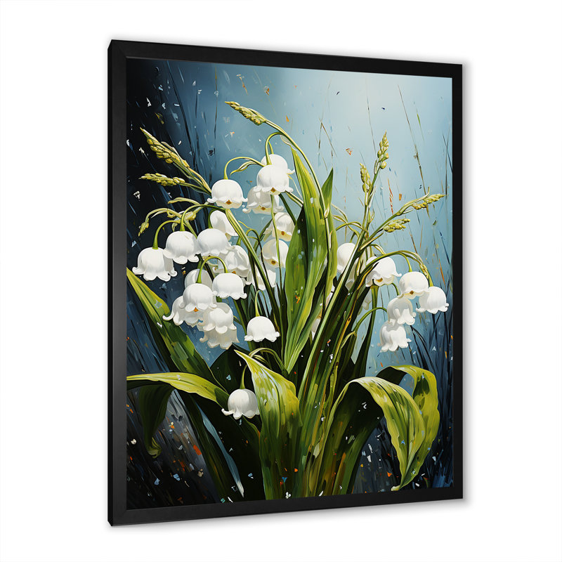 Perles de neige vertes - hiver pureté II, Cadre simple noir, H 20 po x l 12 po x P 1 po