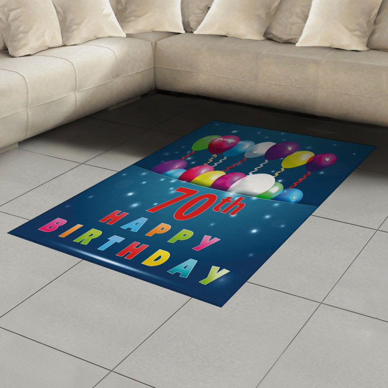 Colorful High Density Long Fiber Poly Threads Decorative Area Rug Carpet, Rectangle 4' x 5'8"