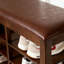 Banc de rangement réglable à trois niveaux pour chaussures-870378909