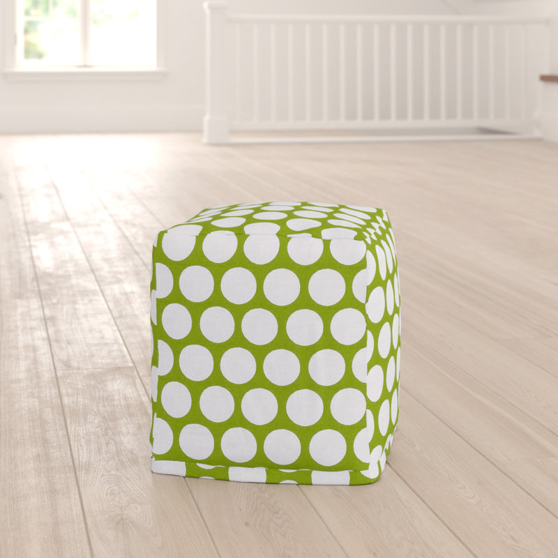 Aalin Kids 17'' Ottoman, Hot Green