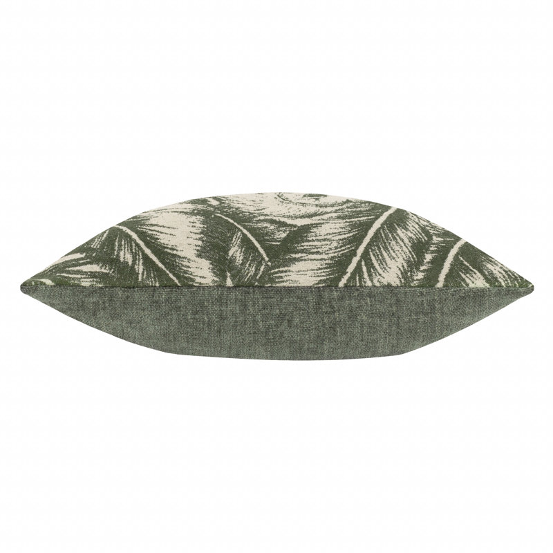 Albus Abstract Square Cushion Cover, Green